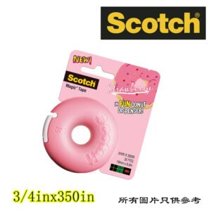 SCOTCH - 隱形膠紙連草莓甜甜圈座 D-3M810DNPK