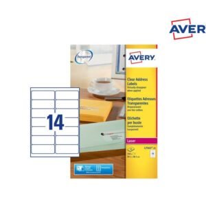 AVERY - 透明標籤 D-AVL7563