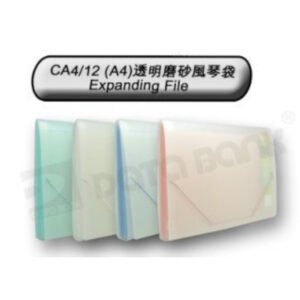 DATABANK - 透明磨砂12格風琴快勞 D-DBCA412CL