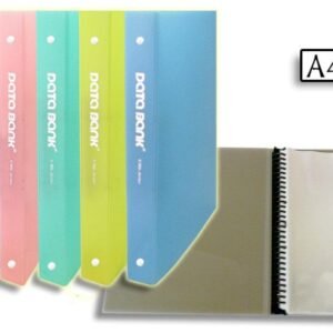 DATABANK - 磨砂透明20頁可加頁資料簿[膠夾] D-DBEM3020GN