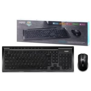 RAPOO - 三模式無線鍵鼠套裝 D-RP8200MBK