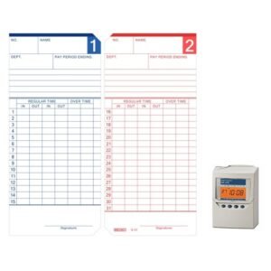 SEIKO - QR 系列卡鐘機專用考勤咭 100張裝 D-SKQR395TC