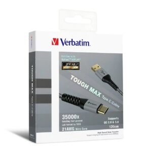 VERBATIM - Tough Max Type C to USB-A Cable 120cm (65989) D-VB65989