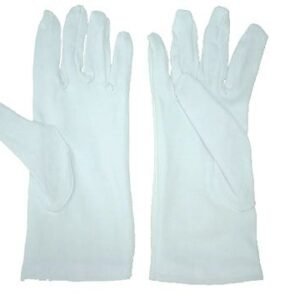 白色棉手襪 D-WHGLOVE12