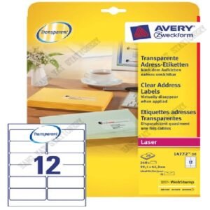 ZWECKFORM - 透明鐳射&影印標籤 D-ZF4772