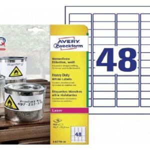 ZWECKFORM - 防水白色鐳射標籤 D-ZF4778