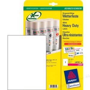 ZWECKFORM - 防水白色鐳射標籤 D-ZFL4775